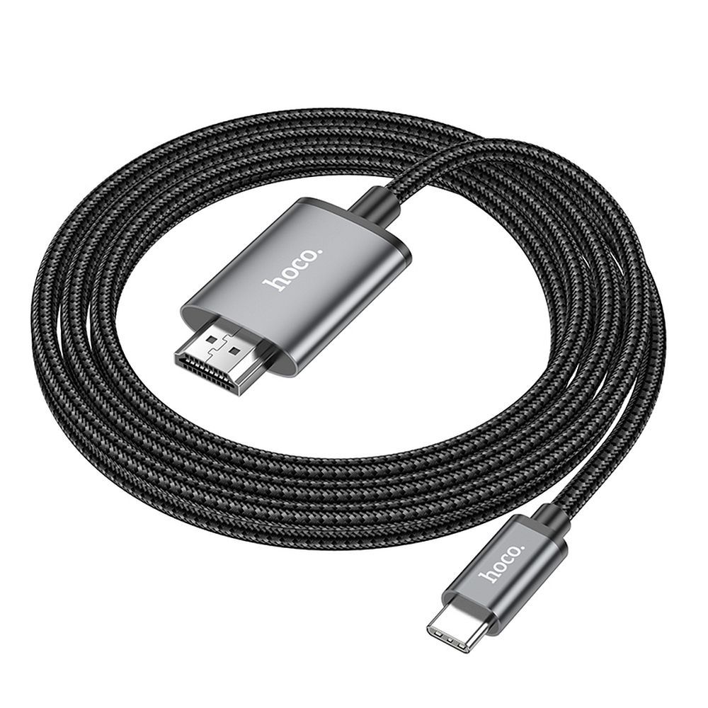 Καλώδιο Ήχου και Βίντεο USB-C - HDMI HOCO UA27, 2m, Γκρι