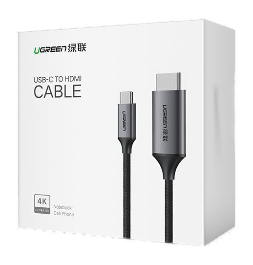 Καλώδιο Ήχου και Βίντεο USB-C - HDMI UGREEN MM142, 1.5m, Μαύρο