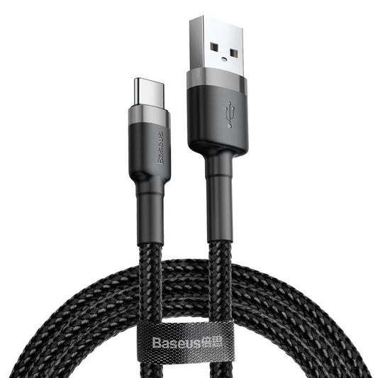 Data and Charging Cable USB-A - USB-C Baseus Cafule, 18W, 3m, Gray CATKLF-UG1