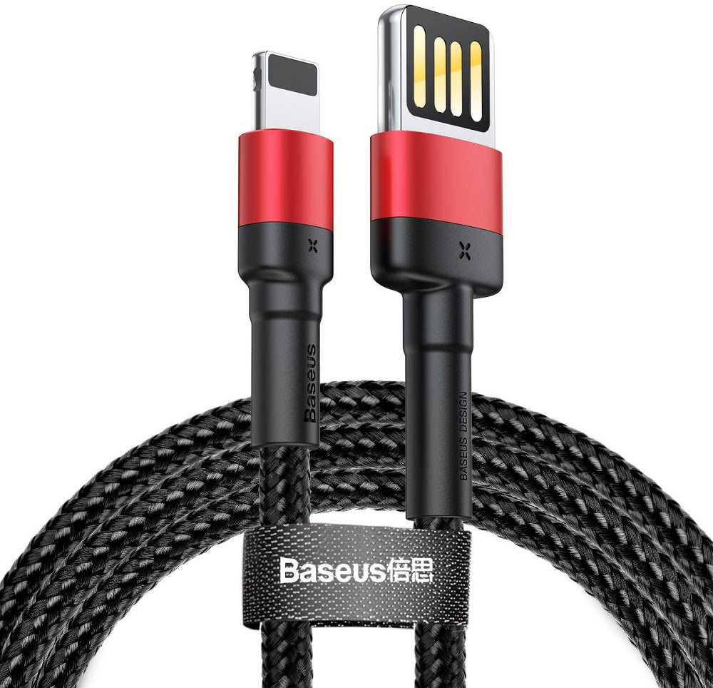 Baseus Cafule Special Edition USB-A to Lightning Data and Charging Cable, 18W, 1m, Red CALKLF-G91