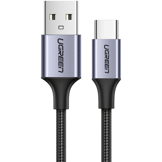 Καλώδιο Δεδομένων και Φόρτισης USB-A - USB-C UGREEN US288, 18W, 1m, Μαύρο
