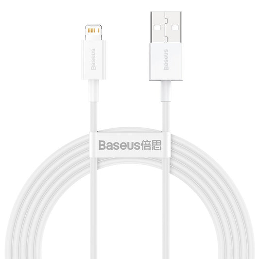 Data and Charging Cable USB-A - Lightning Baseus Superior Series, 20W, 2m, White CALYS-C02
