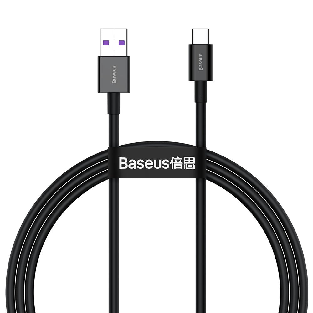 Καλώδιο Δεδομένων και Φόρτισης USB-A - USB-C Baseus Superior, 66W, 2m, Μαύρο CATYS-A01