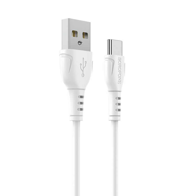 Καλώδιο Δεδομένων και Φόρτισης USB-A - USB-C Borofone BX51 Triumph, 20W, 1m, Λευκό