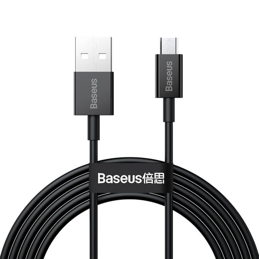 Καλώδιο δεδομένων και φόρτισης Baseus Superior Series USB-A σε microUSB, 18W, 2m, μαύρο CAMYS-A01