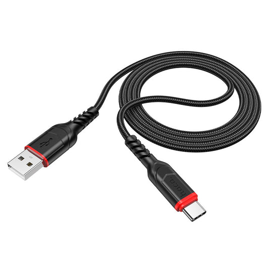 Καλώδιο Δεδομένων και Φόρτισης USB-A - USB-C HOCO X59 Victory, 18W, 1m, Μαύρο