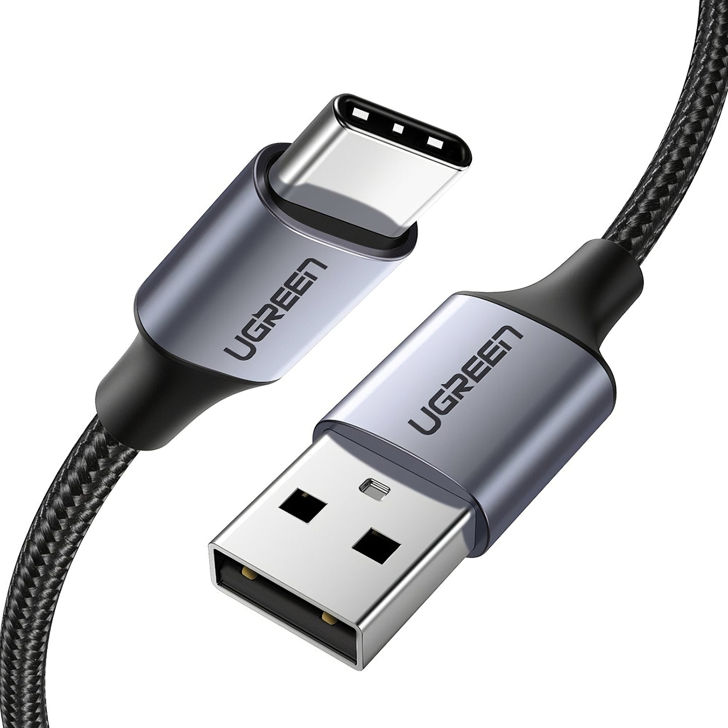 Καλώδιο Δεδομένων και Φόρτισης USB-A - USB-C UGREEN US288, 18W, 1.5m, Μαύρο