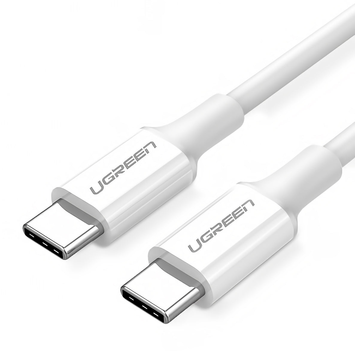 Καλώδιο δεδομένων και φόρτισης USB-C - USB-C UGREEN US264, 60W, 1m, λευκό