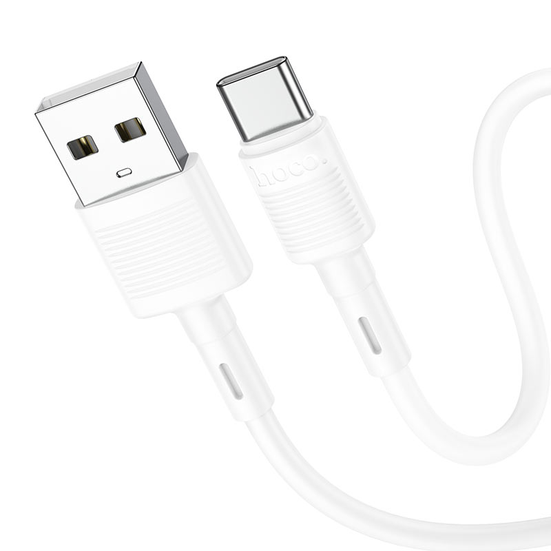 Καλώδιο Δεδομένων και Φόρτισης USB-A - USB-C HOCO X83 Victory, 20W, 1m, Λευκό