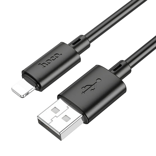 Καλώδιο δεδομένων και φόρτισης USB-A - Lightning HOCO X88, 18W, 1m, Μαύρο