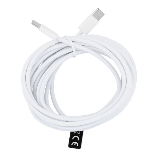 Καλώδιο δεδομένων και φόρτισης USB-C - USB-C OEM HD26 Box, 30W, 3m, λευκό