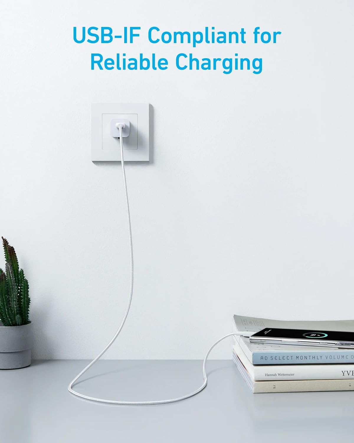 Καλώδιο Δεδομένων και Φόρτισης USB-A - USB-C Anker 322, 18W, 0.9m, Λευκό A81H5G21