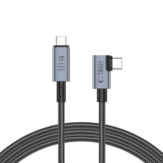 USB-C Data and Charging Cable - USB-C Tech-Protect Ultraboost Max L, 240W, 1.5m, Grey