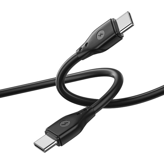 Καλώδιο δεδομένων και φόρτισης USB-C - USB-C WiWu Wi-C002, 67W, 1m, Μαύρο
