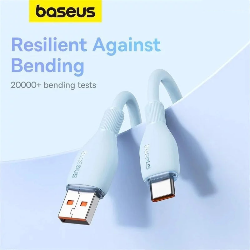 Καλώδιο Δεδομένων και Φόρτισης USB-A - USB-C Baseus Pudding, 100W, 1.2m, Μπλε P10355703311-00