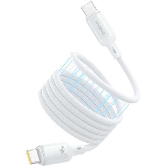 Καλώδιο Δεδομένων και Φόρτισης USB-C - USB-C Baseus PicoGo, 240W, 1m, Λευκό P10376800211-00