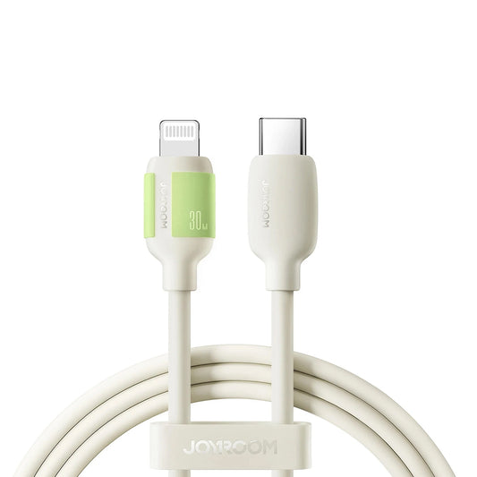 Καλώδιο Δεδομένων και Φόρτισης USB-C - Lightning Joyroom S-A53, 30W, 1.2m, Μπεζ