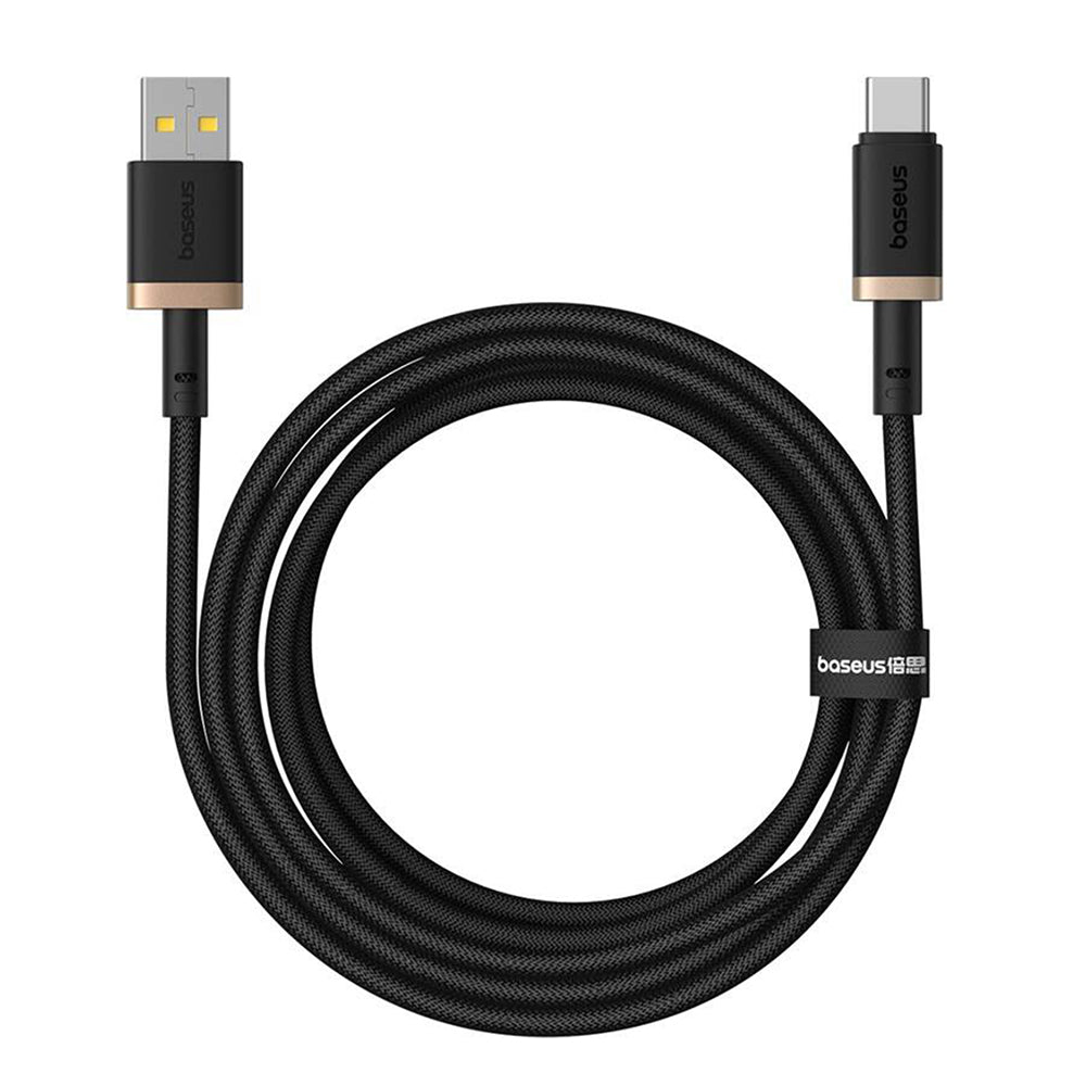 Καλώδιο Δεδομένων και Φόρτισης USB-A - USB-C Baseus Dura Series, 60W, 2m, Χρυσό P10377802U01-02