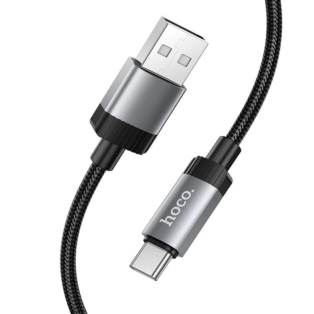 Καλώδιο Δεδομένων και Φόρτισης USB-A - USB-C HOCO X117, 60W, 1m, Μαύρο