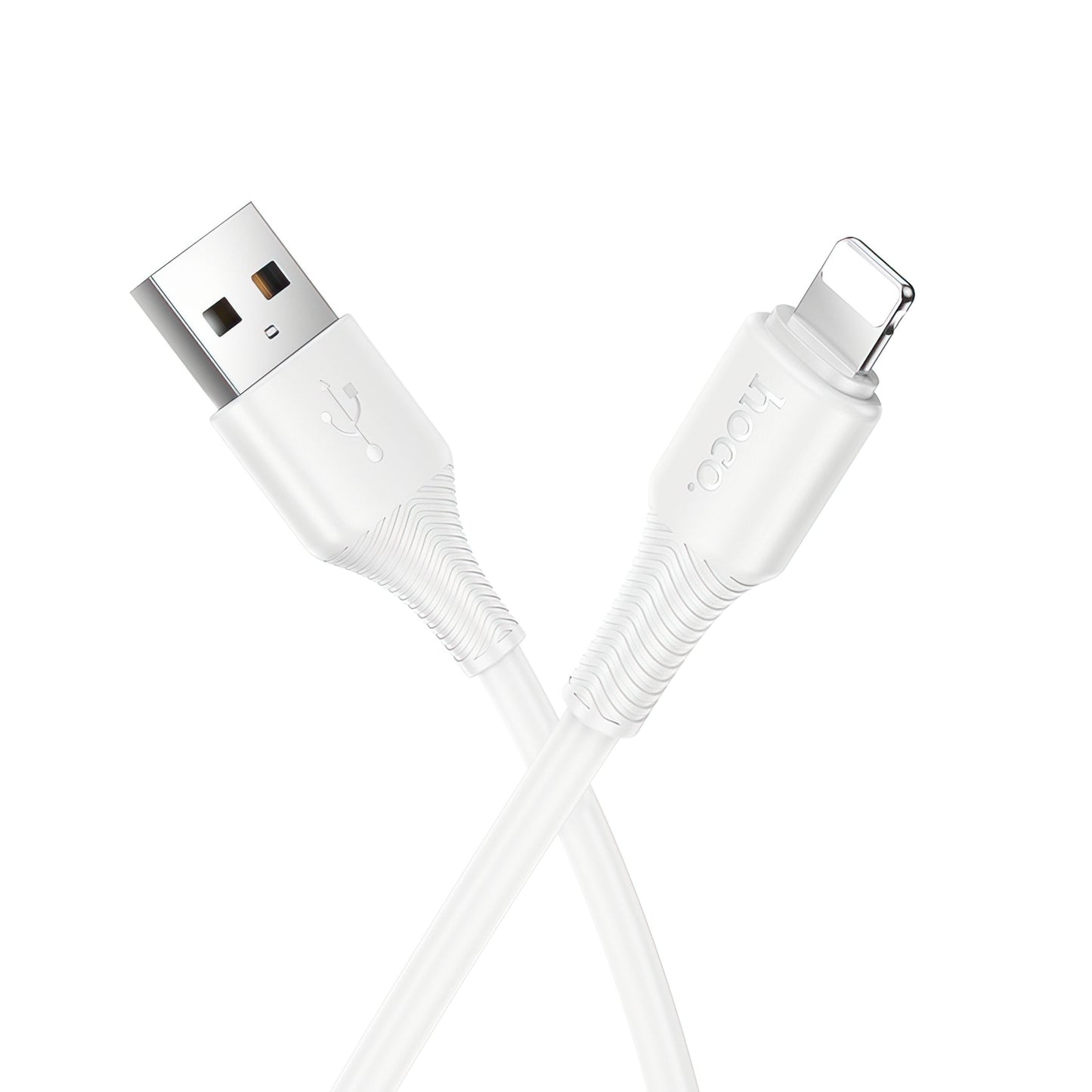 Καλώδιο Δεδομένων και Φόρτισης USB-A - Lightning HOCO X120, 18W, 1m, Λευκό