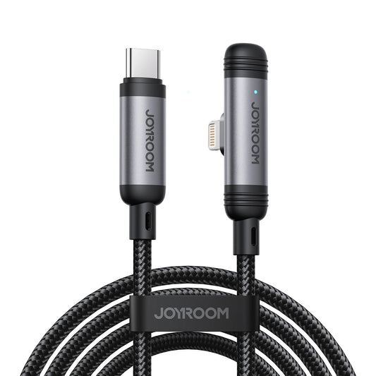 Καλώδιο Δεδομένων και Φόρτισης USB-C - Lightning Joyroom S-A56 EnjoyX Angled, 30W, 1.2m, Μαύρο