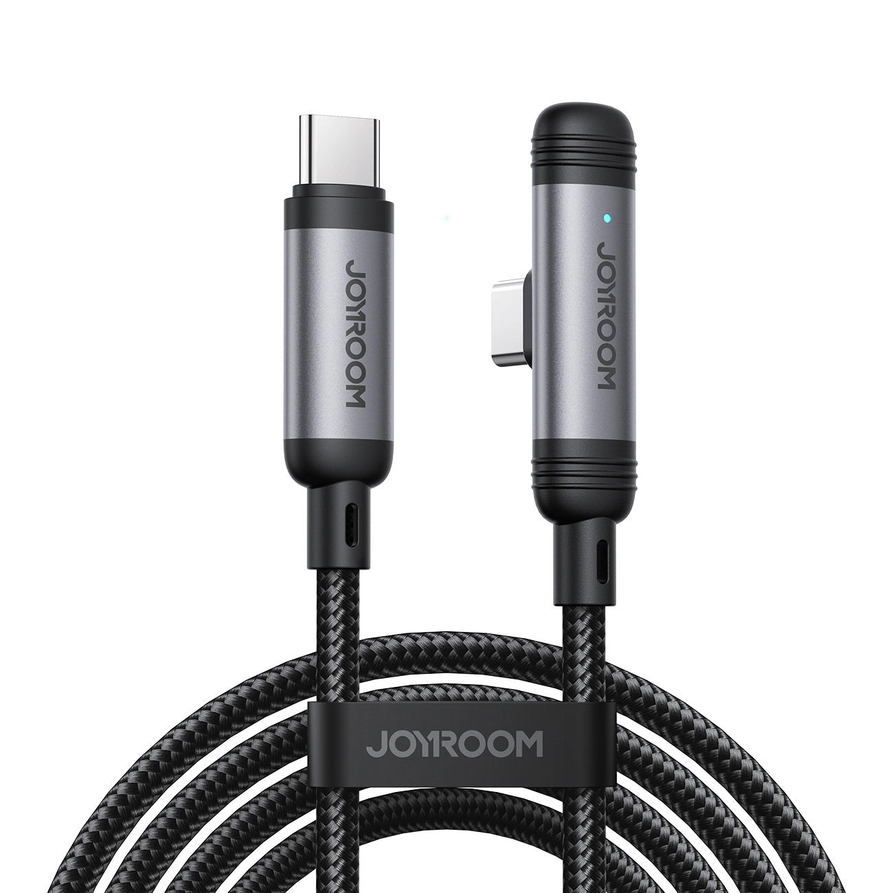 Καλώδιο Δεδομένων και Φόρτισης USB-C - USB-C Joyroom S-A56 EnjoyX Angled, 60W, 1.2m, Μαύρο