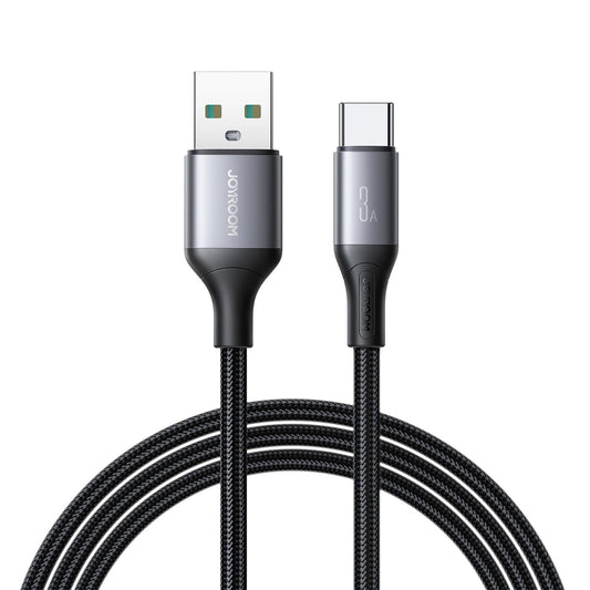 Καλώδιο Δεδομένων και Φόρτισης USB-A - USB-C Joyroom S-A28 Flash, 30W, 2m, Μαύρο