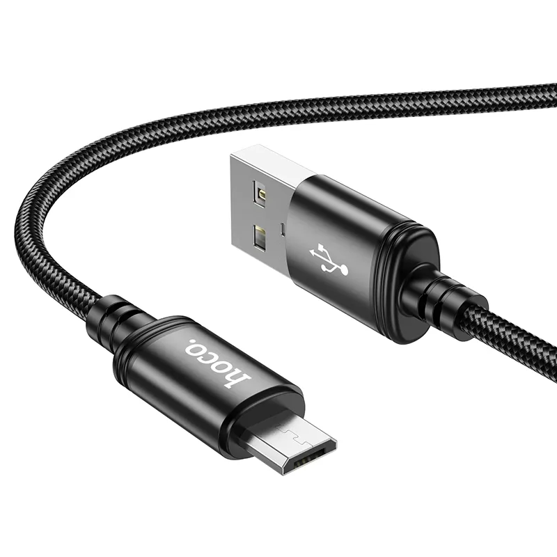 Καλώδιο Δεδομένων και Φόρτισης USB-A - microUSB HOCO X89, 18W, 1m, Μαύρο
