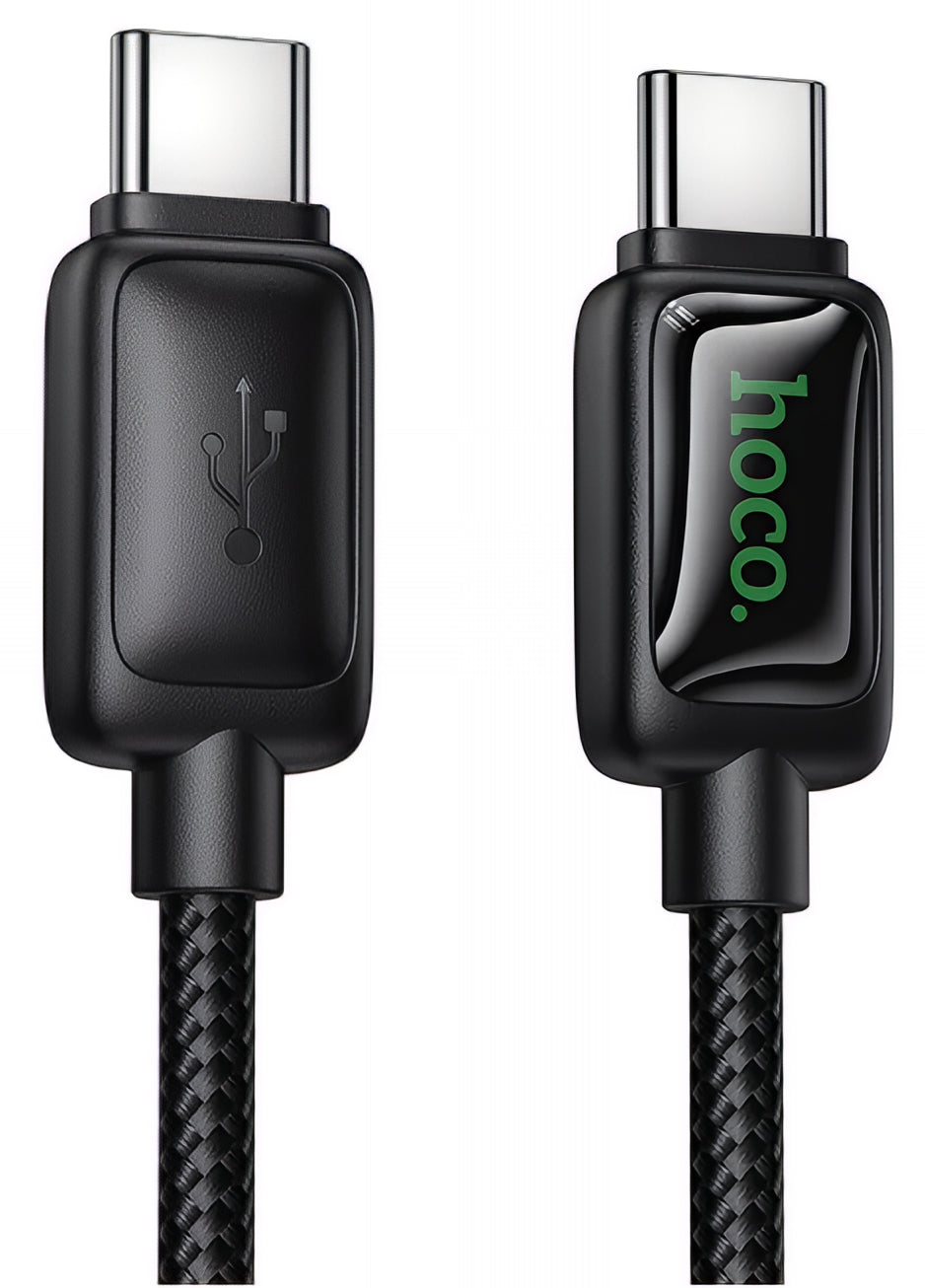 Καλώδιο Δεδομένων και Φόρτισης USB-C - USB-C HOCO U146, 60W, 1.2m, Μαύρο
