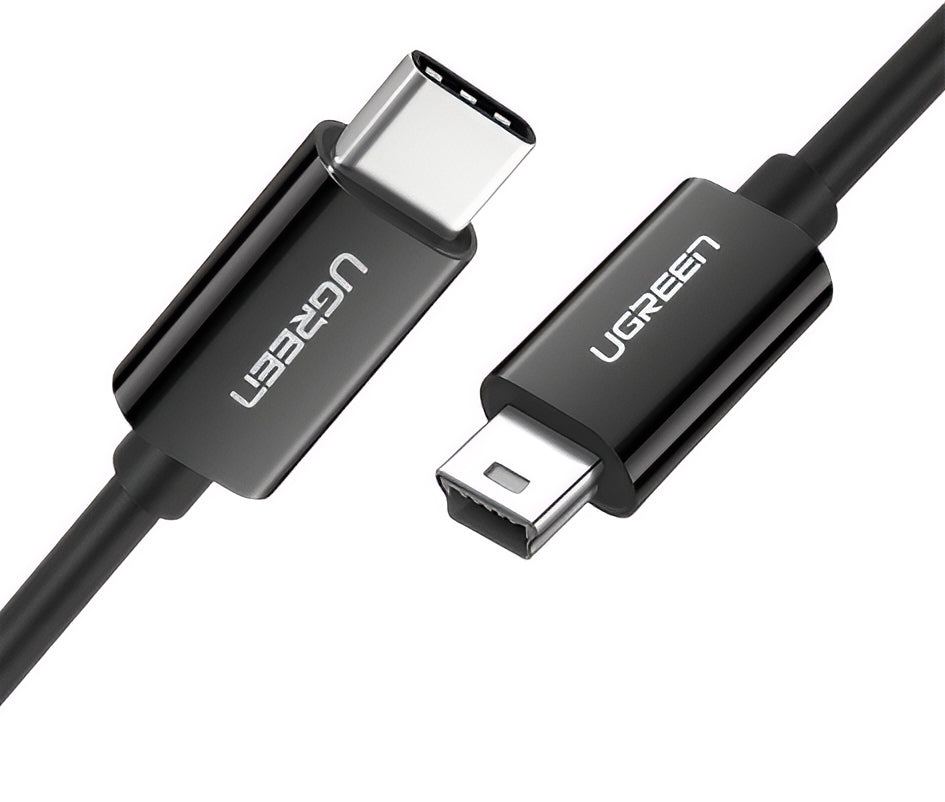 Καλώδιο Δεδομένων και Φόρτισης USB-C - miniUSB UGREEN US242, 18W, 1m, Μαύρο