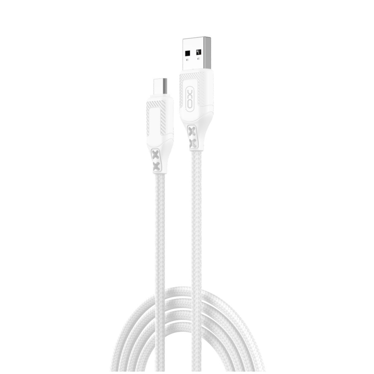 Καλώδιο Δεδομένων και Φόρτισης USB-A - microUSB XO Design NB235, 18W, 1m, Λευκό