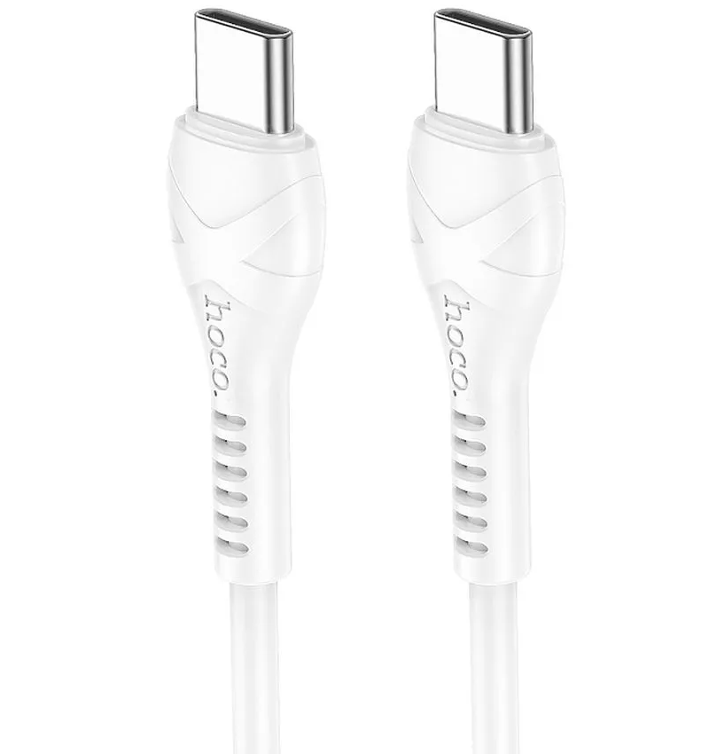 Καλώδιο Δεδομένων και Φόρτισης USB-C - USB-C HOCO X37, 60W, 1m, Λευκό
