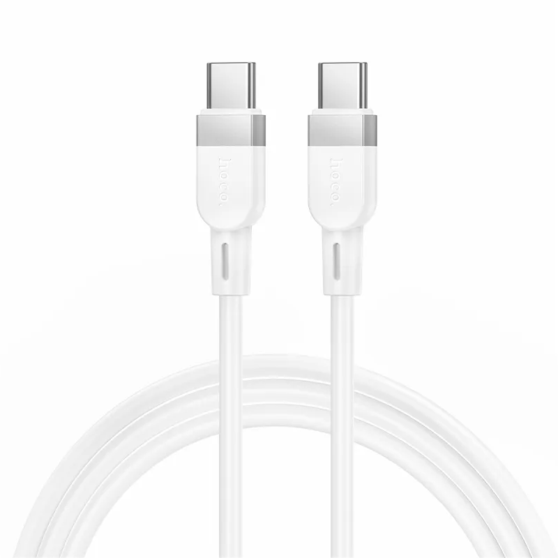 Καλώδιο Δεδομένων και Φόρτισης USB-C - USB-C HOCO X109, 60W, 1m, Λευκό