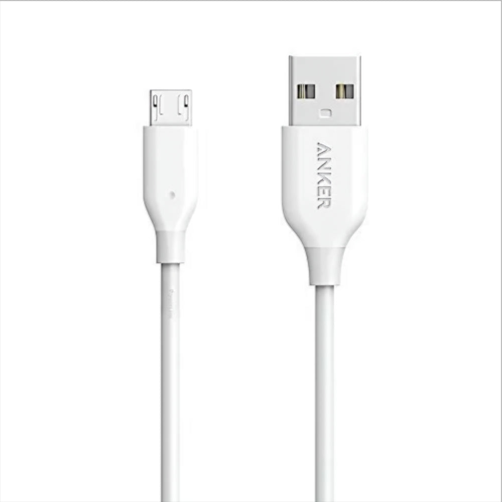 Καλώδιο Δεδομένων και Φόρτισης USB-A - microUSB Anker PowerLine, 18W, 1m, Λευκό A8132H21