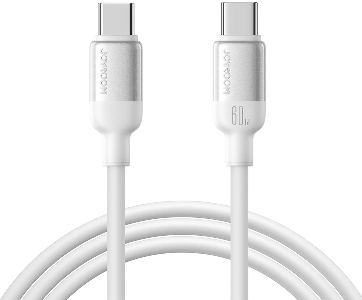 Καλώδιο Δεδομένων και Φόρτισης USB-C - USB-C Joyroom S-A62 Lively, 60W, 1.2m, Λευκό