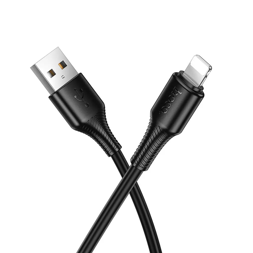 Καλώδιο Δεδομένων και Φόρτισης USB-A - Lightning HOCO X120, 18W, 1μ, Μαύρο