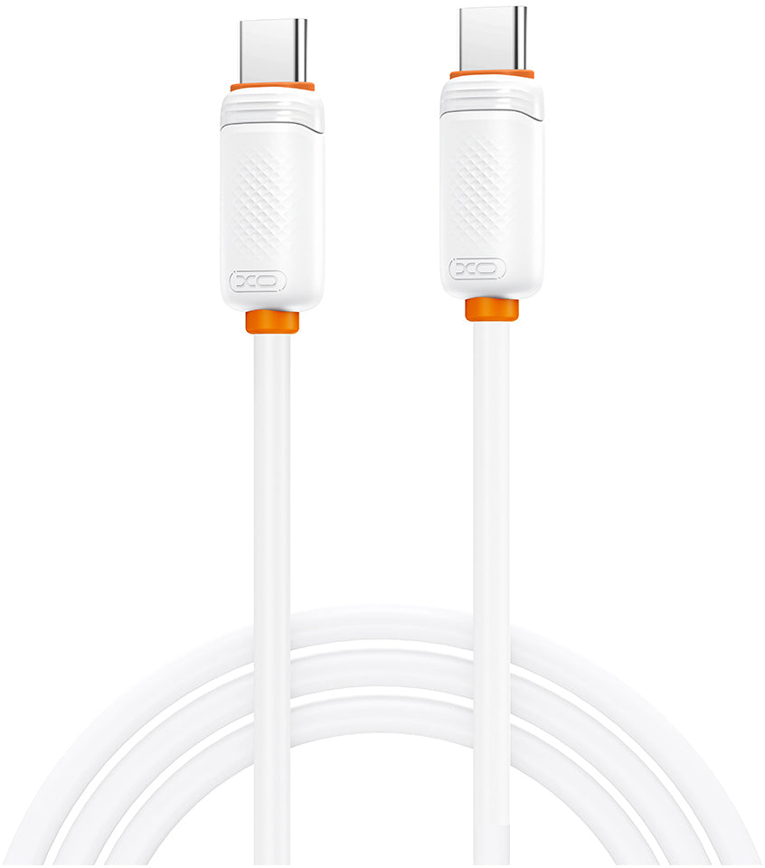 Καλώδιο Δεδομένων και Φόρτισης USB-C - USB-C XO Design NB-Q302B, 60W, 1μ, Λευκό