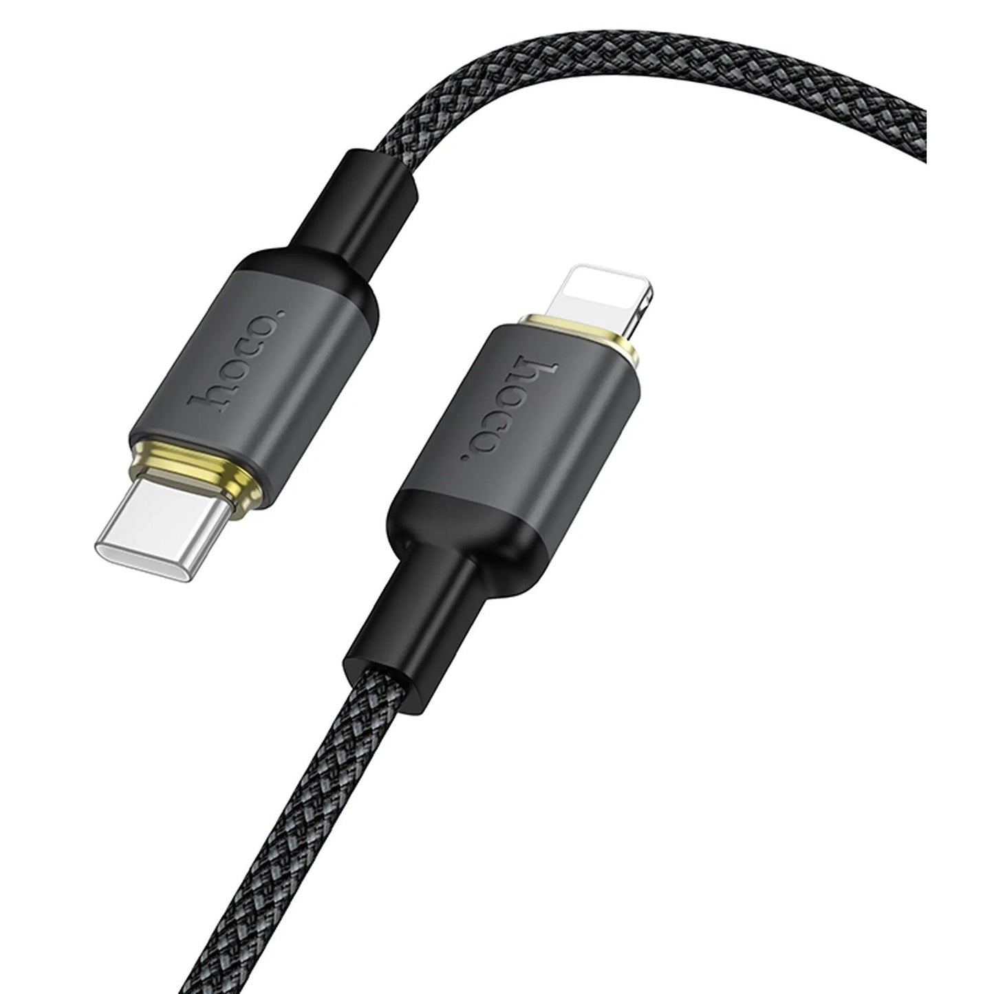 Καλώδιο Δεδομένων και Φόρτισης USB-A - Lightning HOCO X128 Benefit, 12W, 1m, Μαύρο