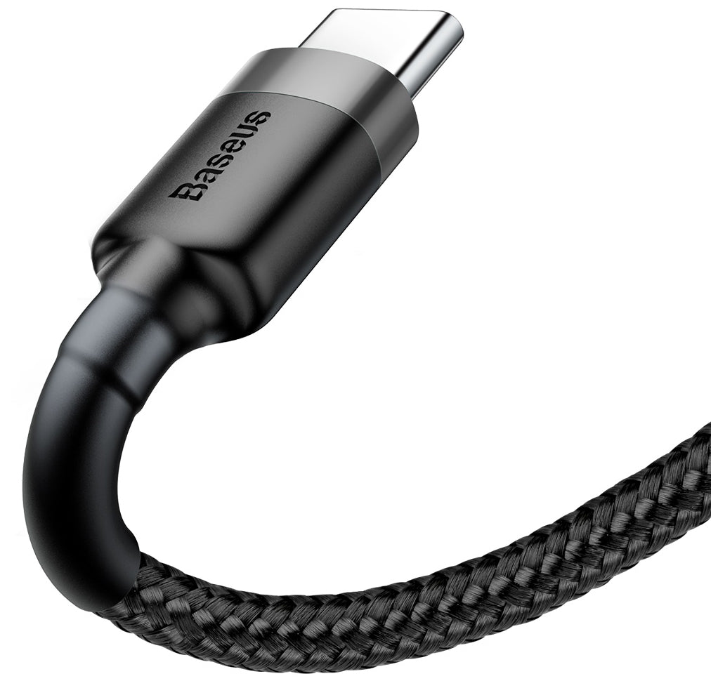Καλώδιο Δεδομένων και Φόρτισης USB-A - USB-C Baseus Cafule, 60W, 1m, Γκρι CATKLF-BG1