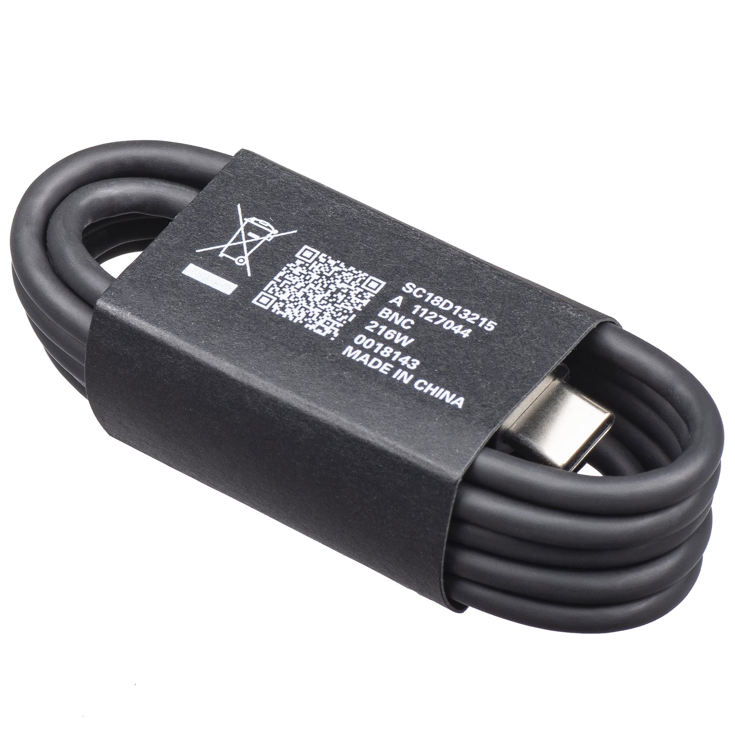 Καλώδιο Δεδομένων και Φόρτισης USB-C - USB-C Motorola, 1m, Μαύρο SC18D13215