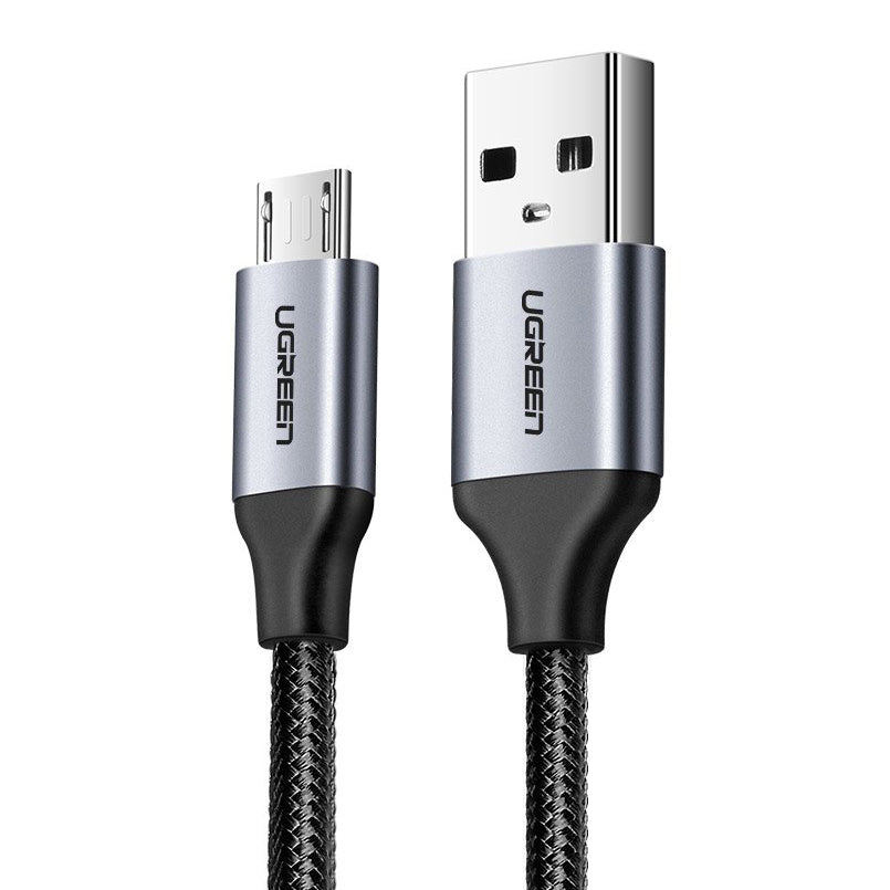 Καλώδιο Δεδομένων και Φόρτισης USB-A - microUSB UGREEN US290, 18W, 1.5m, Μαύρο