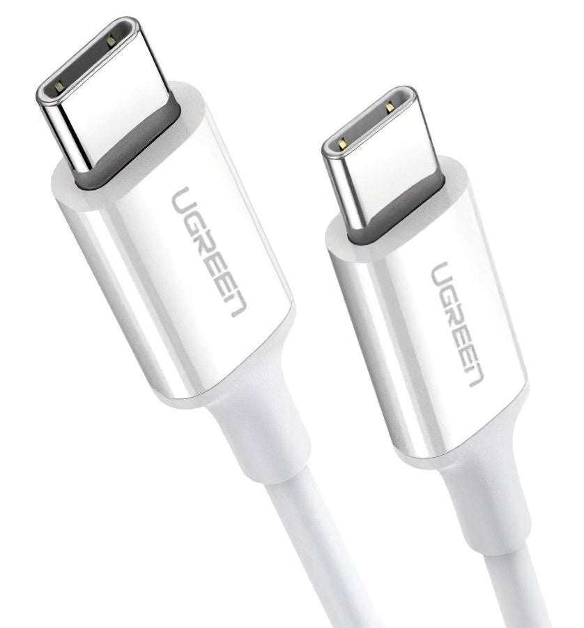 Καλώδιο δεδομένων και φόρτισης USB-C - USB-C UGREEN US264, 60W, 1m, λευκό