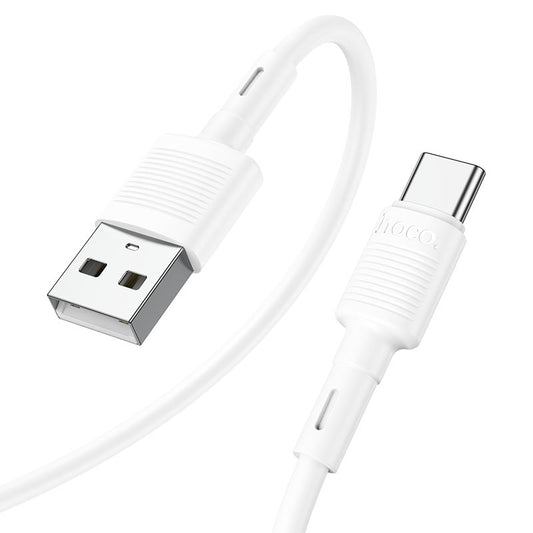 Καλώδιο Δεδομένων και Φόρτισης USB-A - USB-C HOCO X83 Victory, 20W, 1m, Λευκό