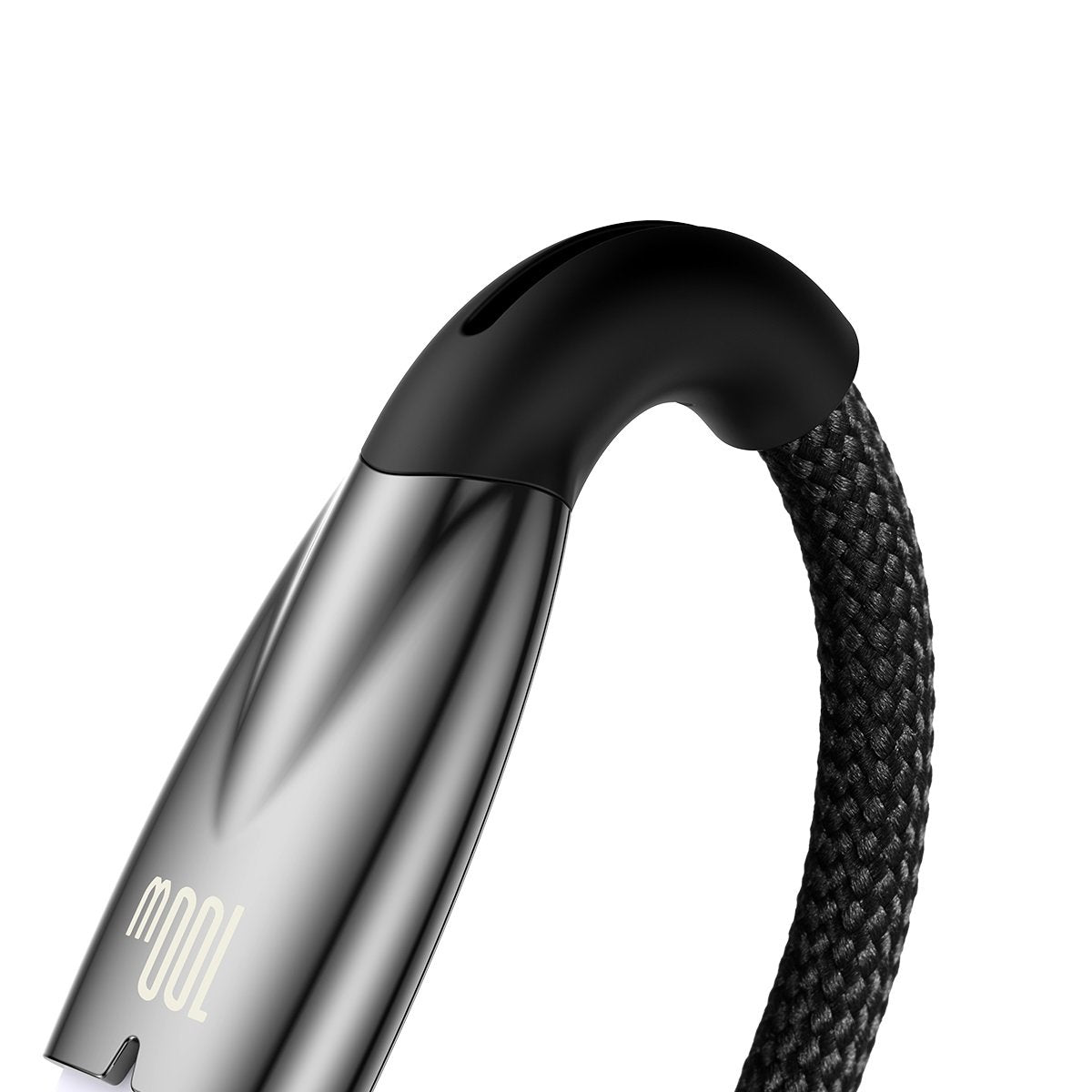 Καλώδιο δεδομένων και φόρτισης USB-A σε USB-C Baseus Glimmer Series, 100W, 2m, μαύρο CADH000501 CADH000501