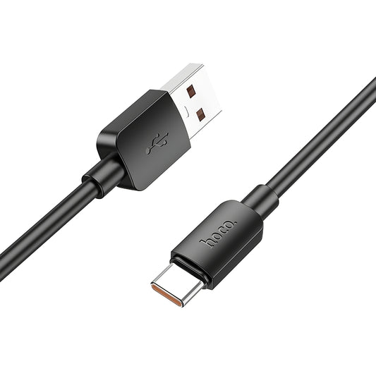 Καλώδιο δεδομένων και φόρτισης USB-A - USB-C HOCO X96, 100W, 1m, Μαύρο