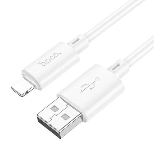 HOCO X88 Καλώδιο δεδομένων και φόρτισης USB-A - Lightning HOCO X88, 18W, 1m, Λευκό