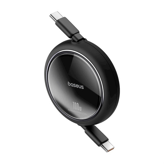 Καλώδιο δεδομένων και φόρτισης USB-C - USB-C Baseus Free2Draw Mini Retractable USB-C, 100W, 1m, Μαύρο P10364500111-00