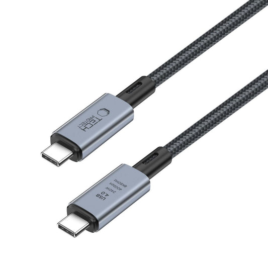 USB-C Data and Charging Cable - USB-C Tech-Protect Ultraboost Max, 240W, 1m, Grey