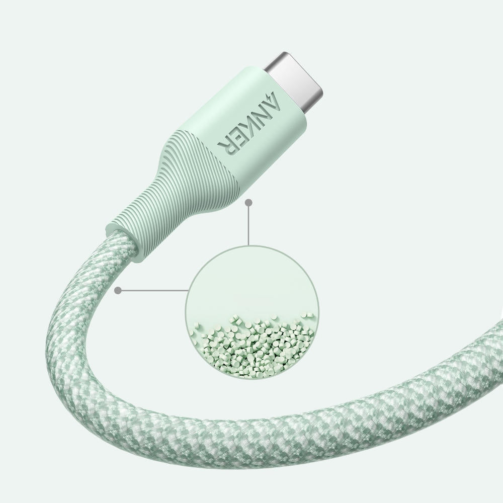 Καλώδιο Δεδομένων και Φόρτισης USB-C - USB-C Anker 544, 140W, 1.8m, Πράσινο A80F6H61