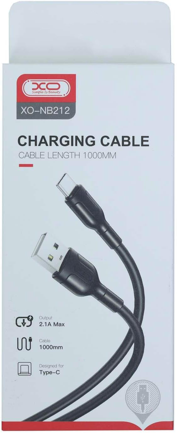 Καλώδιο δεδομένων και φόρτισης USB-A - microUSB XO Design NB212, 18W, 1m, Μαύρο